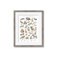 Picture of Cute Wild Animals I _GroupedProduct_Rectangle_Portrait_Mini_ _GroupedProduct_Rectangle_Portrait_Framed_Matted_