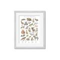 Picture of Cute Wild Animals I _GroupedProduct_Rectangle_Portrait_Mini_ _GroupedProduct_Rectangle_Portrait_Framed_Matted_