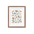 Picture of Cute Wild Animals I _GroupedProduct_Rectangle_Portrait_Mini_ _GroupedProduct_Rectangle_Portrait_Framed_Matted_