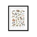 Picture of Cute Wild Animals I _GroupedProduct_Rectangle_Portrait_Mini_ _GroupedProduct_Rectangle_Portrait_Framed_Matted_