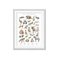 Picture of Cute Wild Animals I _GroupedProduct_Rectangle_Portrait_Mini_ _GroupedProduct_Rectangle_Portrait_Framed_Matted_