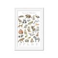 Picture of Cute Wild Animals I _GroupedProduct_Rectangle_Portrait_Mini_ _GroupedProduct_Rectangle_Portrait_Framed_Matted_
