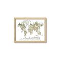 Picture of World Map with Animals CC _GroupedProduct_Rectangle_Landscape_Mini_ _GroupedProduct_Rectangle_Landscape_Framed_Matted_