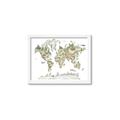 Picture of World Map with Animals CC _GroupedProduct_Rectangle_Landscape_Mini_ _GroupedProduct_Rectangle_Landscape_Framed_Matted_