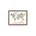 Picture of World Map with Animals CC _GroupedProduct_Rectangle_Landscape_Mini_ _GroupedProduct_Rectangle_Landscape_Framed_Matted_