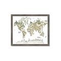 Picture of World Map with Animals CC _GroupedProduct_Rectangle_Landscape_Mini_ _GroupedProduct_Rectangle_Landscape_Framed_Matted_