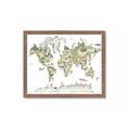 Picture of World Map with Animals CC _GroupedProduct_Rectangle_Landscape_Mini_ _GroupedProduct_Rectangle_Landscape_Framed_Matted_
