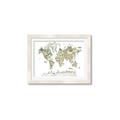 Picture of World Map with Animals CC _GroupedProduct_Rectangle_Landscape_Mini_ _GroupedProduct_Rectangle_Landscape_Framed_Matted_