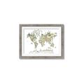 Picture of World Map with Animals CC _GroupedProduct_Rectangle_Landscape_Mini_ _GroupedProduct_Rectangle_Landscape_Framed_Matted_