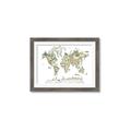 Picture of World Map with Animals CC _GroupedProduct_Rectangle_Landscape_Mini_ _GroupedProduct_Rectangle_Landscape_Framed_Matted_