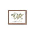 Picture of World Map with Animals CC _GroupedProduct_Rectangle_Landscape_Mini_ _GroupedProduct_Rectangle_Landscape_Framed_Matted_