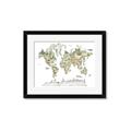Picture of World Map with Animals CC _GroupedProduct_Rectangle_Landscape_Mini_ _GroupedProduct_Rectangle_Landscape_Framed_Matted_