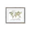 Picture of World Map with Animals CC _GroupedProduct_Rectangle_Landscape_Mini_ _GroupedProduct_Rectangle_Landscape_Framed_Matted_