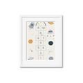 Picture of Space Numbers _GroupedProduct_Rectangle_Portrait_Mini_ _GroupedProduct_Rectangle_Portrait_Framed_Matted_