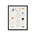 Picture of Space Numbers _GroupedProduct_Rectangle_Portrait_Mini_ _GroupedProduct_Rectangle_Portrait_Framed_Matted_