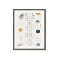 Picture of Space Numbers _GroupedProduct_Rectangle_Portrait_Mini_ _GroupedProduct_Rectangle_Portrait_Framed_Matted_