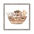 Picture of Watercolor Noahs Ark _GroupedProduct_Square_Mini_ _GroupedProduct_Square_Framed_Matted_