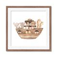 Picture of Watercolor Noahs Ark _GroupedProduct_Square_Mini_ _GroupedProduct_Square_Framed_Matted_