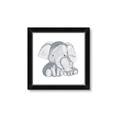 Picture of Mother and baby elephant _GroupedProduct_Square_Mini_ _GroupedProduct_Square_Framed_Matted_