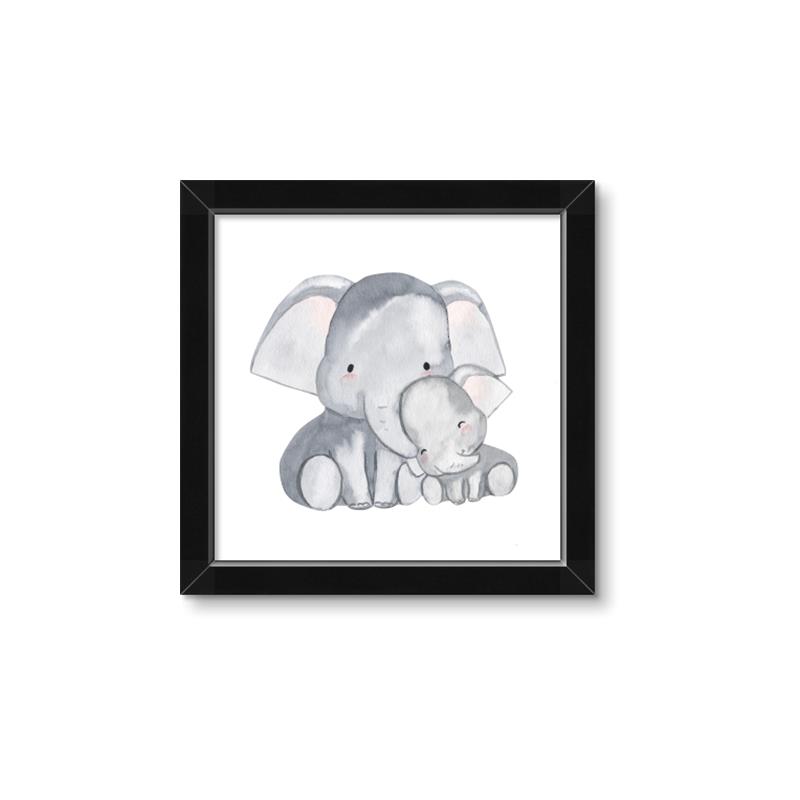 Picture of Mother and baby elephant _GroupedProduct_Square_Mini_ _GroupedProduct_Square_Framed_Matted_
