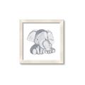Picture of Mother and baby elephant _GroupedProduct_Square_Mini_ _GroupedProduct_Square_Framed_Matted_