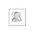 Picture of Mother and baby elephant _GroupedProduct_Square_Mini_ _GroupedProduct_Square_Framed_Matted_