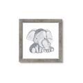 Picture of Mother and baby elephant _GroupedProduct_Square_Mini_ _GroupedProduct_Square_Framed_Matted_