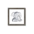 Picture of Mother and baby elephant _GroupedProduct_Square_Mini_ _GroupedProduct_Square_Framed_Matted_