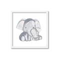 Picture of Mother and baby elephant _GroupedProduct_Square_Mini_ _GroupedProduct_Square_Framed_Matted_