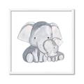 Picture of Mother and baby elephant _GroupedProduct_Square_Mini_ _GroupedProduct_Square_Framed_Matted_