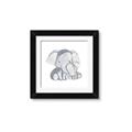 Picture of Mother and baby elephant _GroupedProduct_Square_Mini_ _GroupedProduct_Square_Framed_Matted_
