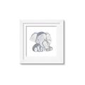 Picture of Mother and baby elephant _GroupedProduct_Square_Mini_ _GroupedProduct_Square_Framed_Matted_