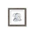 Picture of Mother and baby elephant _GroupedProduct_Square_Mini_ _GroupedProduct_Square_Framed_Matted_