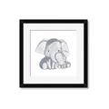 Picture of Mother and baby elephant _GroupedProduct_Square_Mini_ _GroupedProduct_Square_Framed_Matted_