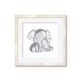 Picture of Mother and baby elephant _GroupedProduct_Square_Mini_ _GroupedProduct_Square_Framed_Matted_