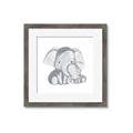 Picture of Mother and baby elephant _GroupedProduct_Square_Mini_ _GroupedProduct_Square_Framed_Matted_
