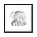 Picture of Mother and baby elephant _GroupedProduct_Square_Mini_ _GroupedProduct_Square_Framed_Matted_