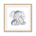 Picture of Mother and baby elephant _GroupedProduct_Square_Mini_ _GroupedProduct_Square_Framed_Matted_