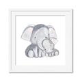 Picture of Mother and baby elephant _GroupedProduct_Square_Mini_ _GroupedProduct_Square_Framed_Matted_