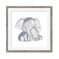 Picture of Mother and baby elephant _GroupedProduct_Square_Mini_ _GroupedProduct_Square_Framed_Matted_
