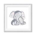 Picture of Mother and baby elephant _GroupedProduct_Square_Mini_ _GroupedProduct_Square_Framed_Matted_