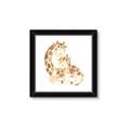 Picture of Mother and baby Giraffe _GroupedProduct_Square_Mini_ _GroupedProduct_Square_Framed_Matted_