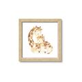 Picture of Mother and baby Giraffe _GroupedProduct_Square_Mini_ _GroupedProduct_Square_Framed_Matted_