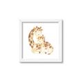 Picture of Mother and baby Giraffe _GroupedProduct_Square_Mini_ _GroupedProduct_Square_Framed_Matted_