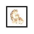Picture of Mother and baby Giraffe _GroupedProduct_Square_Mini_ _GroupedProduct_Square_Framed_Matted_