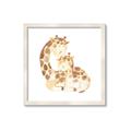 Picture of Mother and baby Giraffe _GroupedProduct_Square_Mini_ _GroupedProduct_Square_Framed_Matted_