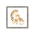 Picture of Mother and baby Giraffe _GroupedProduct_Square_Mini_ _GroupedProduct_Square_Framed_Matted_