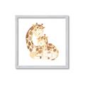 Picture of Mother and baby Giraffe _GroupedProduct_Square_Mini_ _GroupedProduct_Square_Framed_Matted_