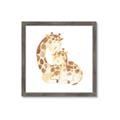 Picture of Mother and baby Giraffe _GroupedProduct_Square_Mini_ _GroupedProduct_Square_Framed_Matted_