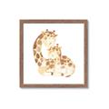 Picture of Mother and baby Giraffe _GroupedProduct_Square_Mini_ _GroupedProduct_Square_Framed_Matted_